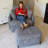 Upholstered Swivel Chair With 2 Side Pillows-213770556
