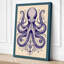 Symmetrical Octopus Japandi - Wrapped Canvas-2098315717-2098315772