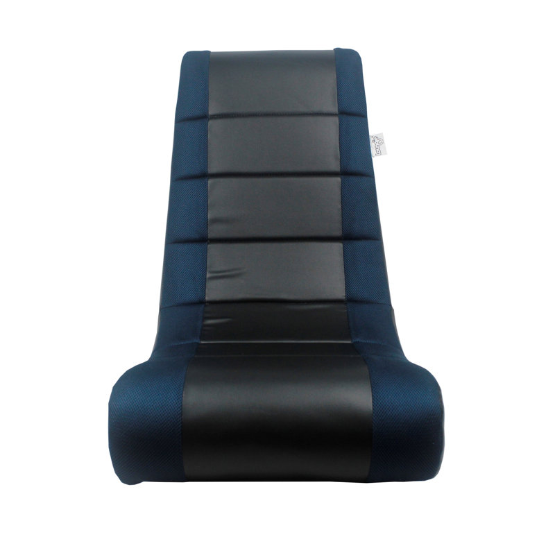 Chaise berçante pour jeux vidéo Loungie Rockme, Noir / bleu