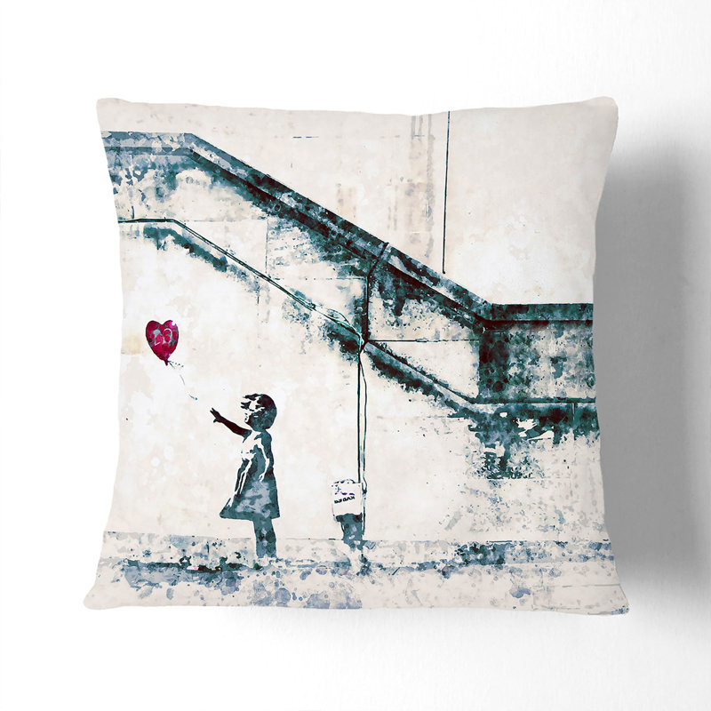 Square Cushion, 55cm H x 55cm W x 20cm D, Black