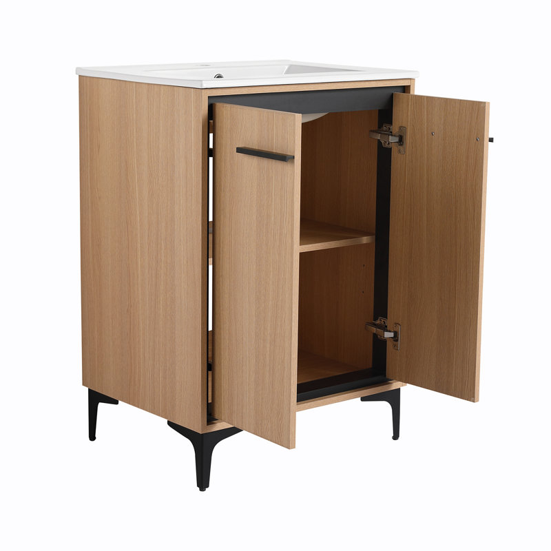 Base de meuble-lavabo 24 po avec lavabo