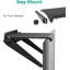 Paquet de 2 tablettes supérieures pour moniteur: fixation adhésive, capacité de 13,2 lb, peu encombrant