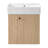 21.6" Floating Bathroom Vanity with Ceramic Basin