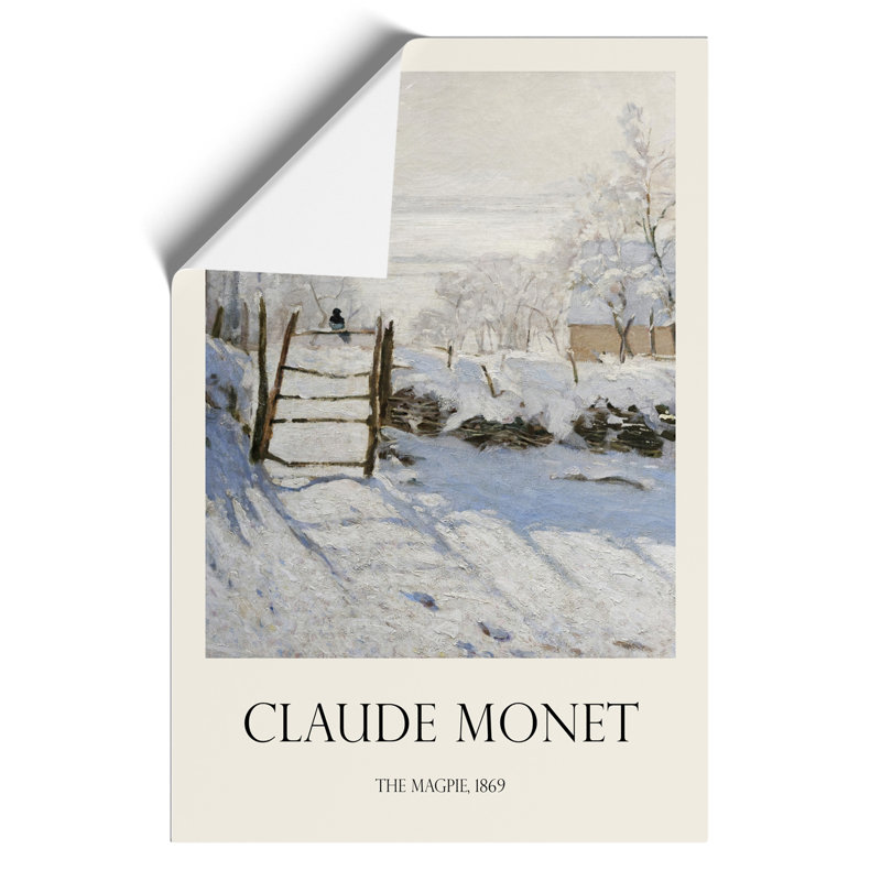 The Magpie Print by Claude Monet - Frameless Print, 42cm H x 30cm W x 0.1cm D