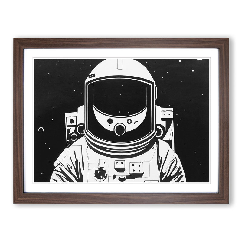 Astronaut Monochrome Vol.2 - Framed Print