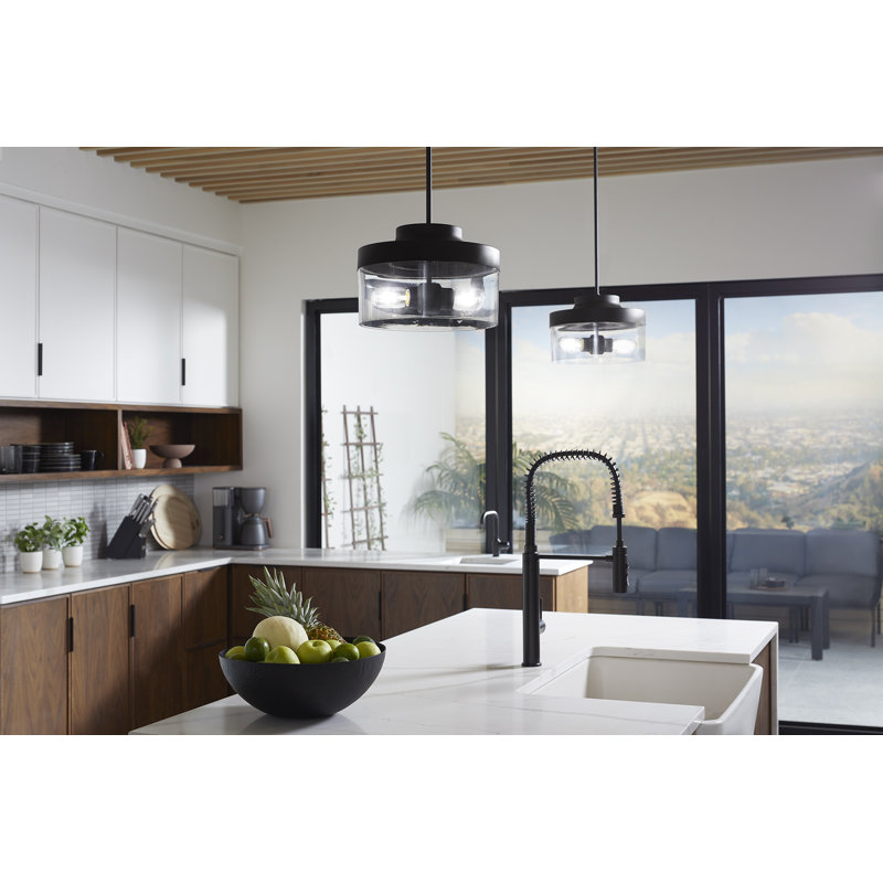 Purist 4-Light Xl Pendant, Brushed Moderne Brass