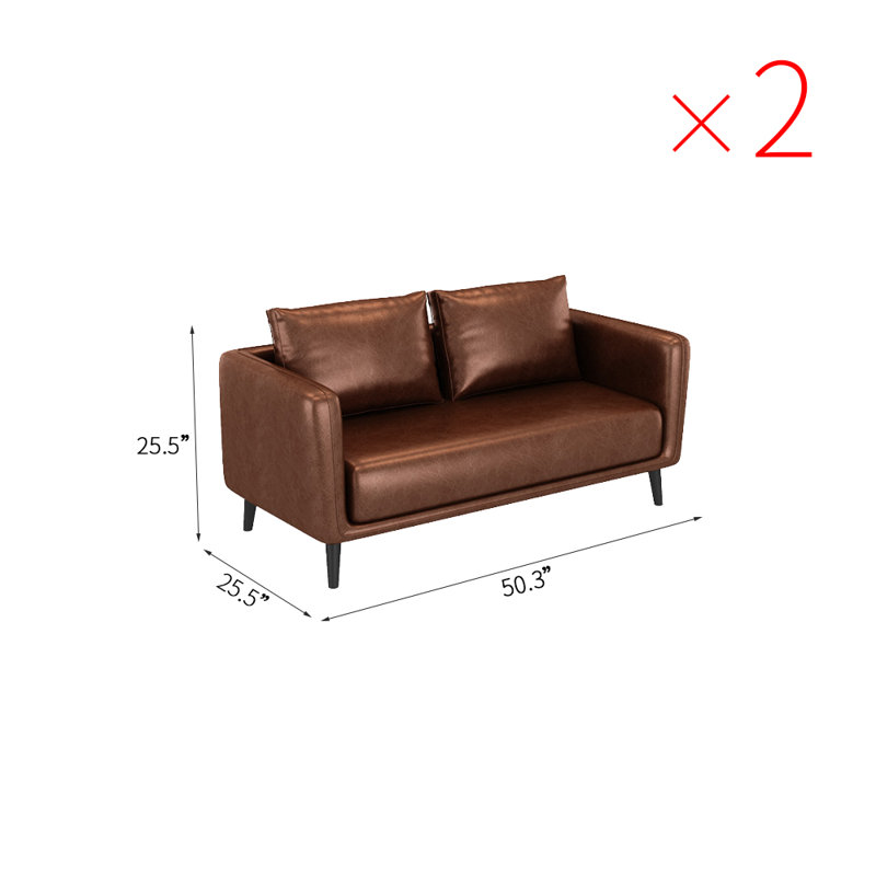 Banc rembourré en similicuir Mingal