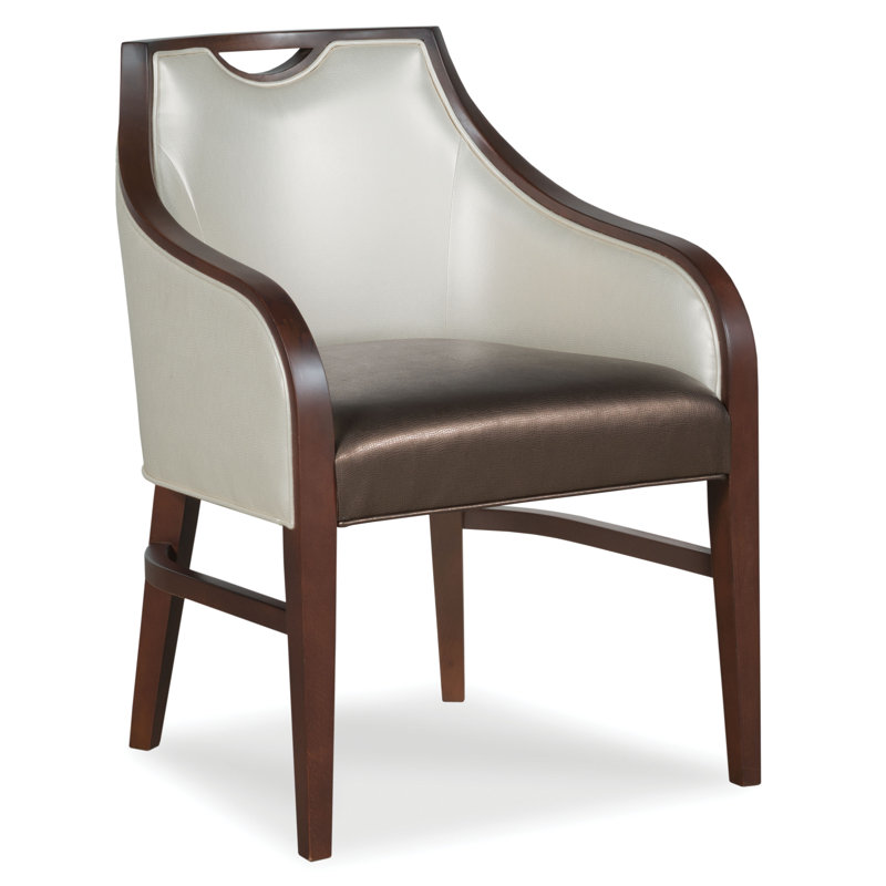 Anthony 24" W Armchair, Walnut, 9508 Sand Olefin