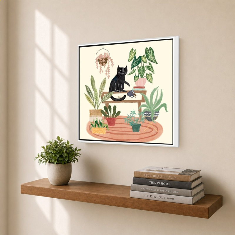 Urban Jungle II par Mary Urban - Impression sur toile, 34" H x 34" W, White
