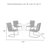 Kutcher 4 - Person Patio Conversation Set