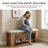 47-Inch Long Upholstered Entryway Bench