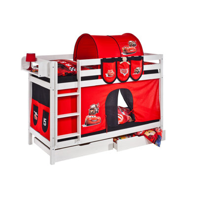 Disney's Cars European Single (90 x 200 cm) Solid Wood Bunk Bed