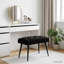  Bench with Button Tufted Black 23.62 x 15.75 x 17.72 in Velvet-133664502