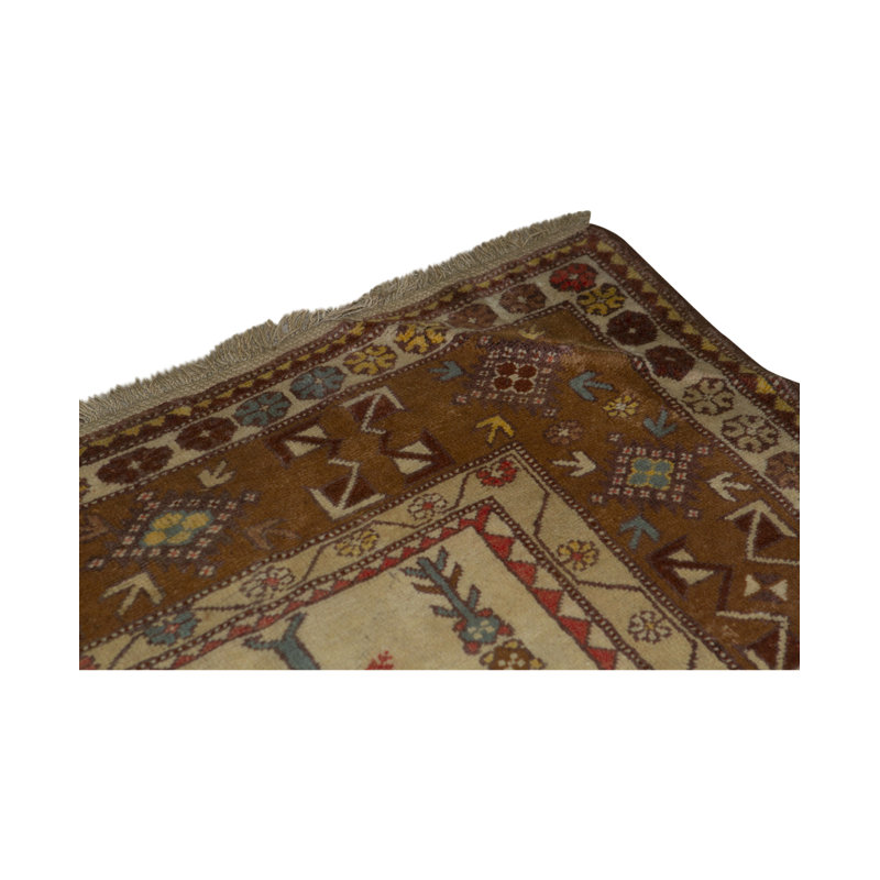 Hand-Knotted High-Quality Brown/Beige Area Rug