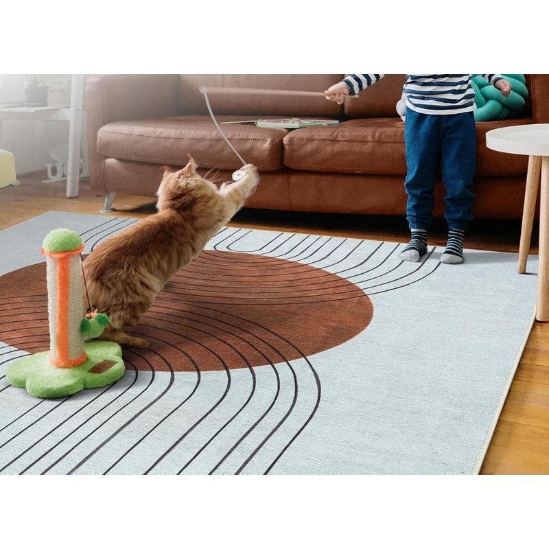 Abstract Area Rug, Rectangle 60 x 110 cm