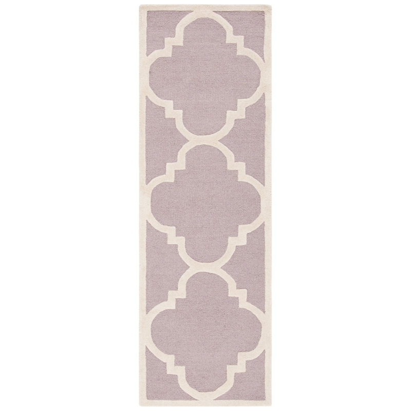 Cannen Hand Tufted Wool Geometric Rug, Runner 2'6" x 6'