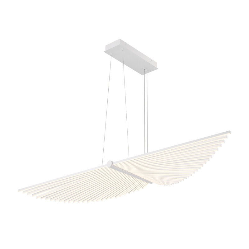 Lustre blanc 59 po 1 lumière Seraph