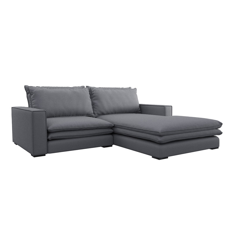 Aaron Right Corner Sofa, Grey, Right Hand Facing