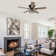 Ferster 52'' 5-Blade Flush Crystal Ceiling Fan with Light Kit and Remote Control Included