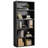 5-Tier Modern Bookcase with Adjustable Shelves & Anti-Tipping Design (53" H)-89479158-89479152