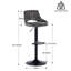 Salma Swivel Upholstered Adjustable Height Counter Stool with Metal Frame-268773524