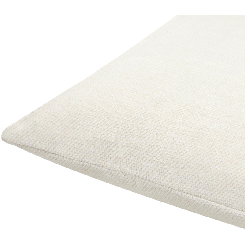 Housse de coussin Kamaili, Housse de coussin seulement - sans coussin, H 20 po x l 20 po, Blanc