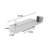 Wall Mounted Trash Can Large Capacity Garbage Can Stainless Steel Ash Bin Outdoor Rainproof Trash Container