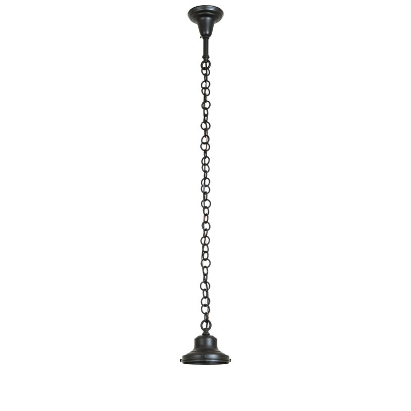 16" Wide Revival Schoolhouse W/Traditional Globe Pendant