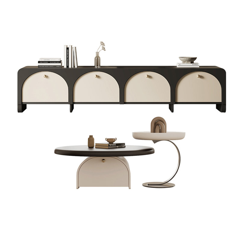 Retro Creative TV Stand & Coffee Table Set