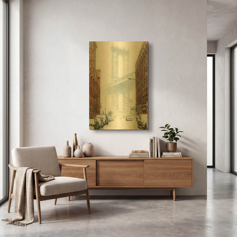 «Dumbo» par Bruce Getty, art mural en métal doré, 24 po x 36 po, 24 po x 36 po