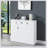 White High Gloss 3-Door Server with Drawer