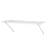White Wire Shelf Kit 1 Tier Shelving Unit for Wardrobe or Utility Storage-24226415
