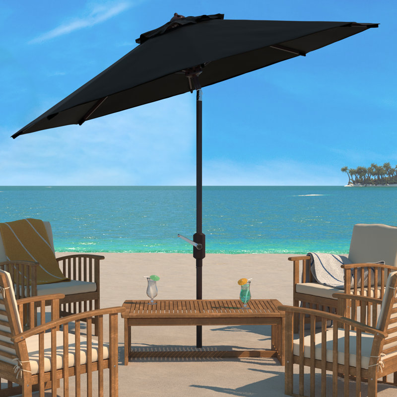 Parasol de marché, Noir, l 130 po x P 130 po