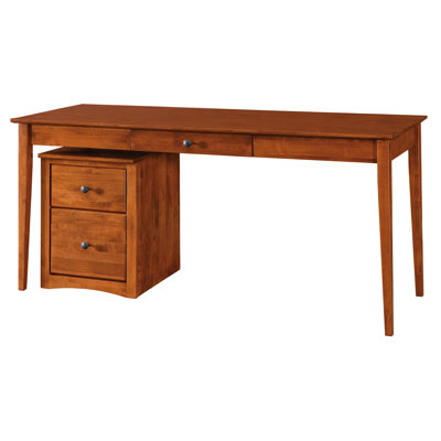 Malani 17.5'' Wide 2 -Drawer Solid Wood Mobile File Cabinet