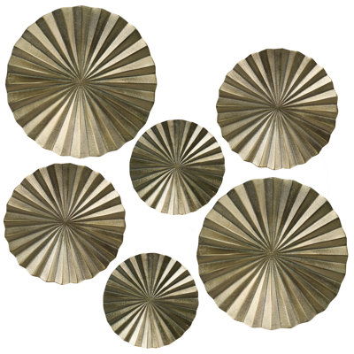 Glam Sunburst Radial Wall Art Set