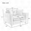 Chaise confortable et demi-canapé simple avec coussin-92962006