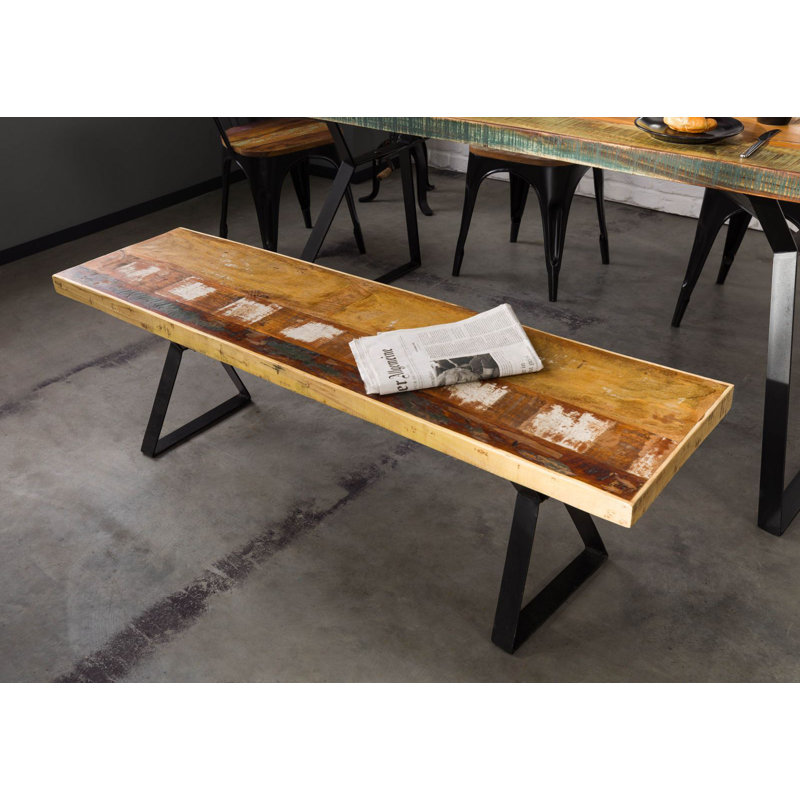 Solid Wood Bench, H45 x W150 x D40cm