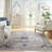 Jolien Machine Washable Persian Ivory Blue Area Rug-770829347