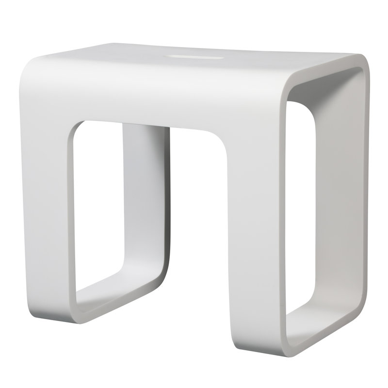 Banc de douche en pierre pure en acrylique 17 po Ancona