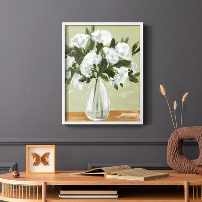 Vased Viburnum II, reproduction encadrée - bois massif