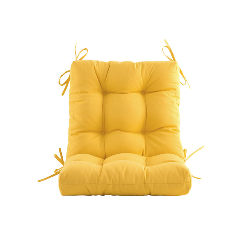 Coussin de siège / de dossier d'intérieur / d'extérieur, Jaune