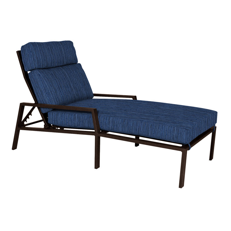 Aris Outdoor Chaise Lounge, Sash Denim, Copper Creek