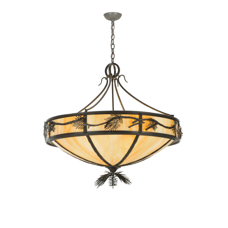 Luminaire suspendu inversé de 37 po de largeur Lone Pine