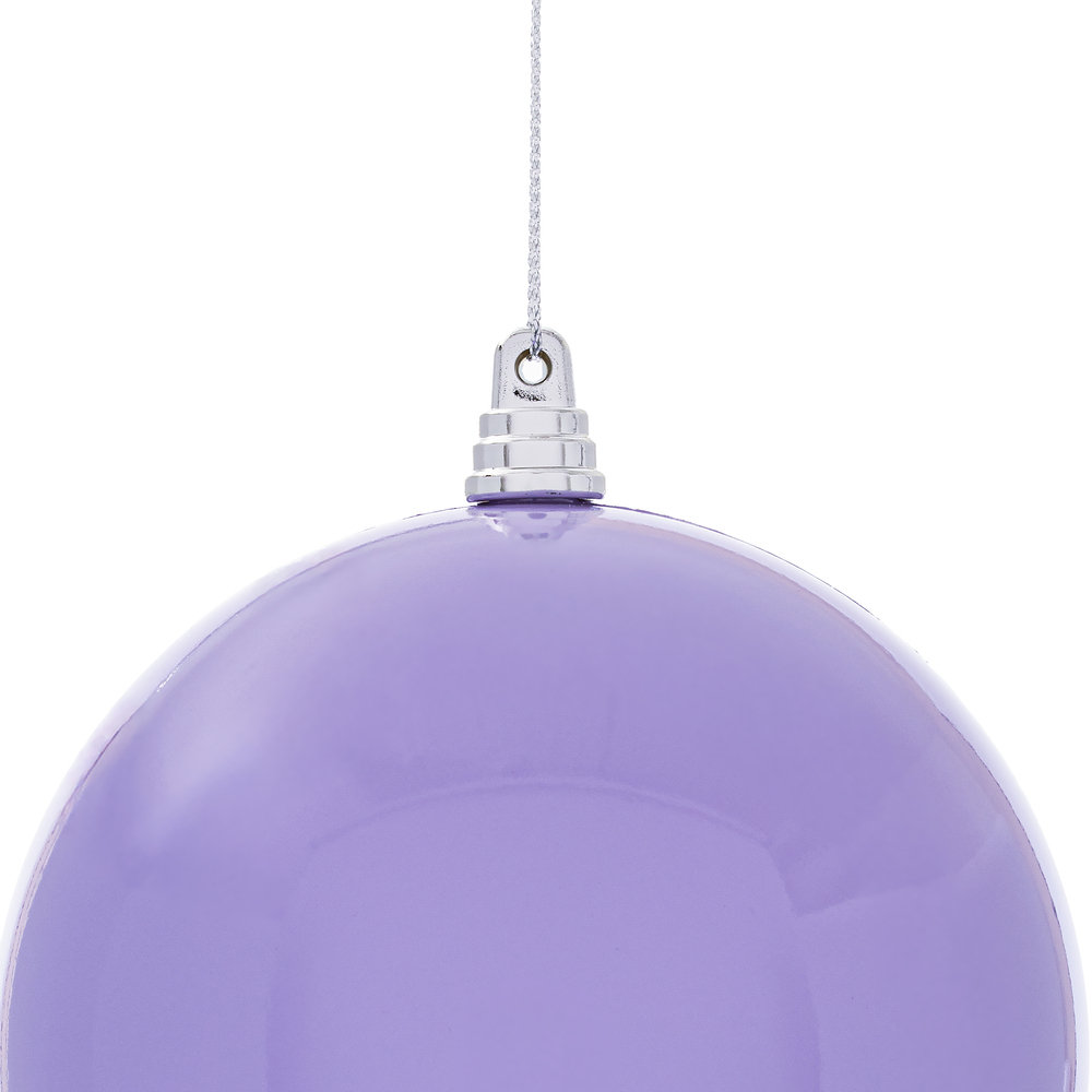  6" Lime High-Gloss Ball Ornament. Includes 4 ornaments per bag., Lavender