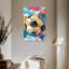 Ensemble de 3 balles de soccer amusantes sur toile-45574232