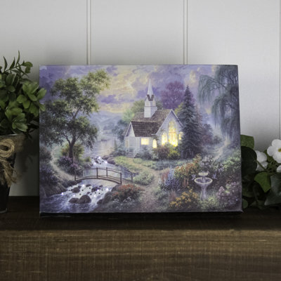 Anthone - Light Unto My Path 8x6 Lighted Easel Back Canvas