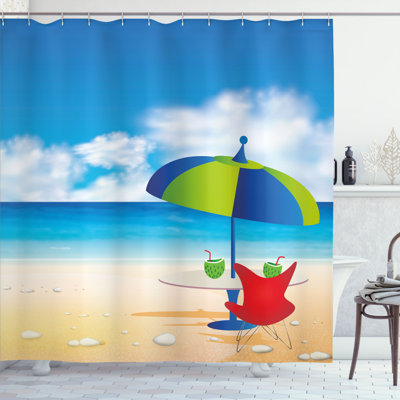 Shower Curtain with Hooks Included