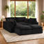 Canapé modulaire de 140 po, velours côtelé adapté aux animaux de compagnie, configuration sans outil, en forme de U / en L / de canapé-lit / droit, modules légers, aucun assemblage requis-382282448-382282461