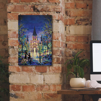 «New Orleans Marry Me» par ADEL, art mural sur toile, 12 po x 18 po