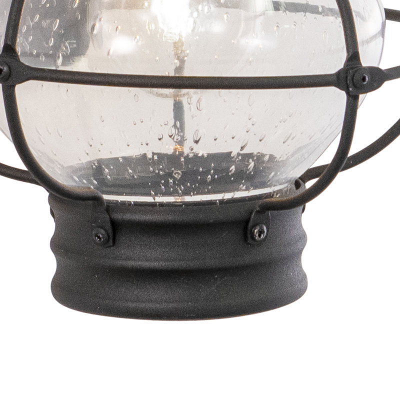 Wellings Steel Wall Light, Textured Black, 13.5" H x 8" W x 8.5" D